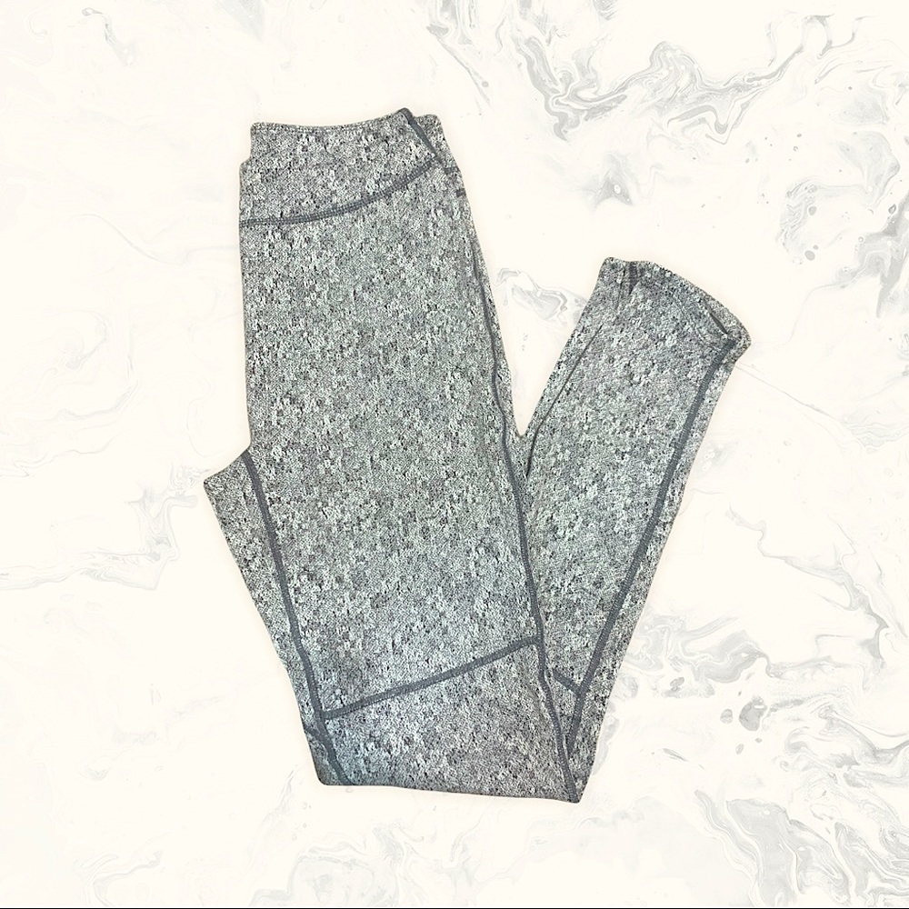 Gymshark Apex Training Leggings Gray Printed High Waisted Athletic‎ Tights